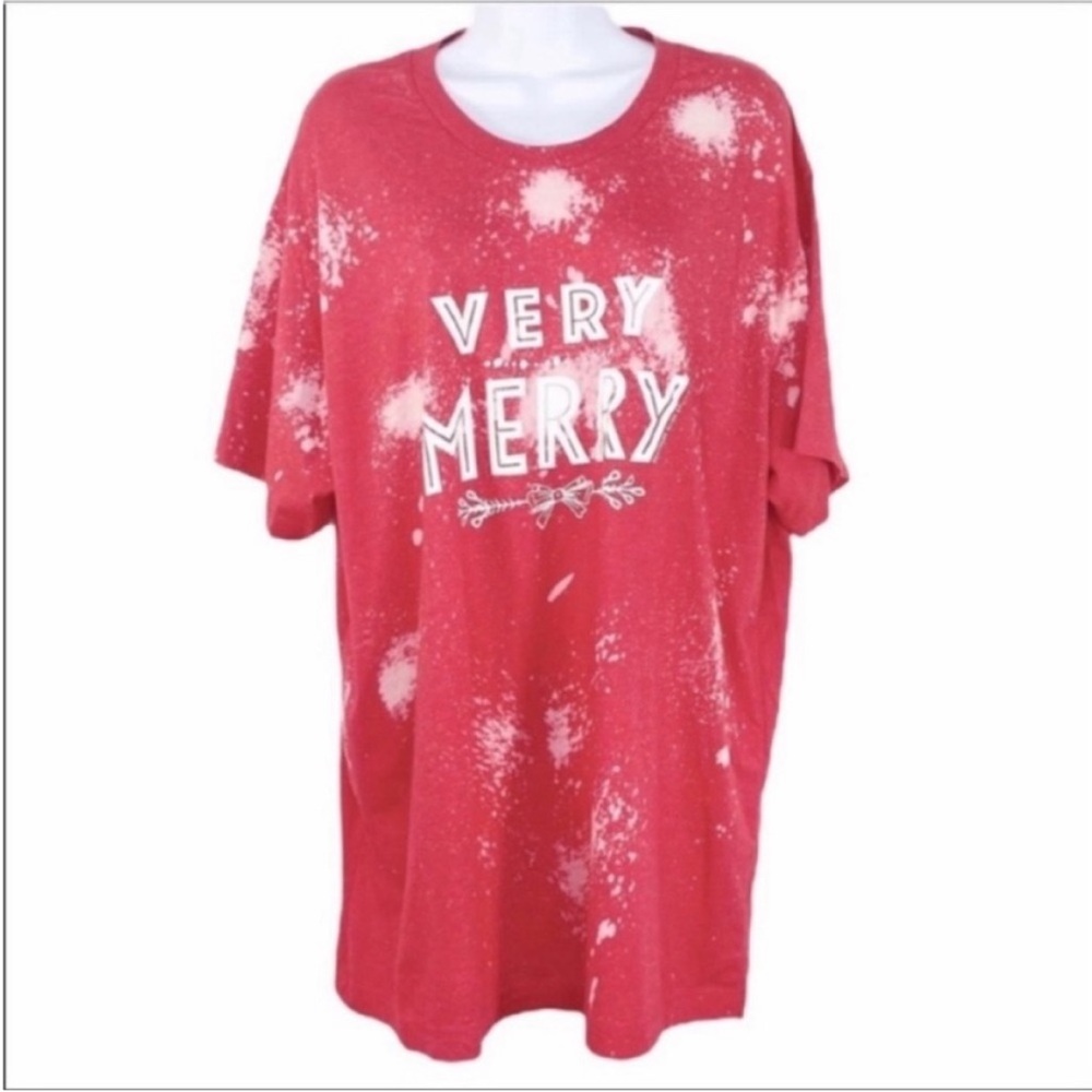 Very Merry Christmas Tie Dye T-shirt XXL